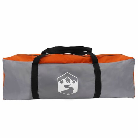 Gezinstent Grijs en oranje 762 x 655 x 218 cm Polyester 9