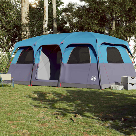 Gezinstent 10-persoons waterdicht blauw 3
