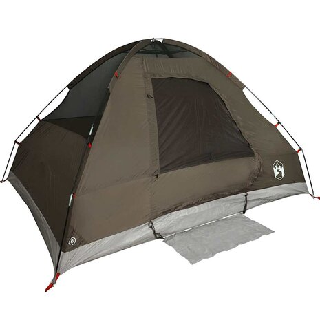 Koepeltent 2-persoons waterdicht bruin 5