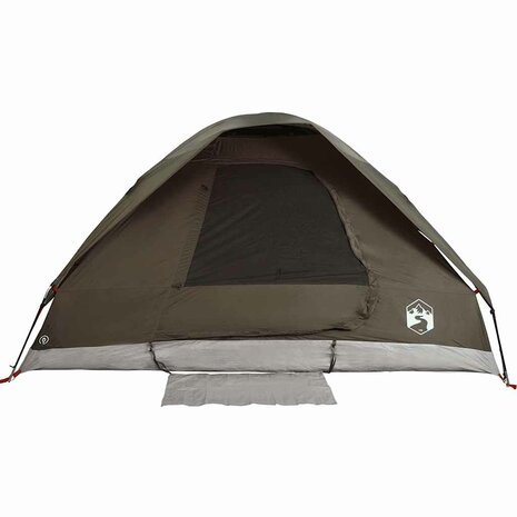 Koepeltent 2-persoons waterdicht bruin 8