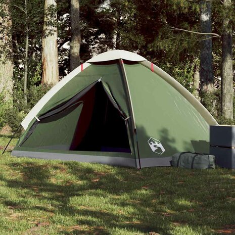 Koepeltent 4-persoons waterdicht groen 1