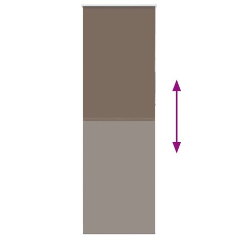 Rolgordijn verduisterend koffie 85x230 cm stofbreedte 80,7 cm 5
