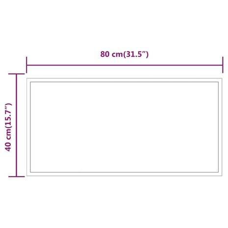 Badkamerspiegel LED 40x80 cm 7