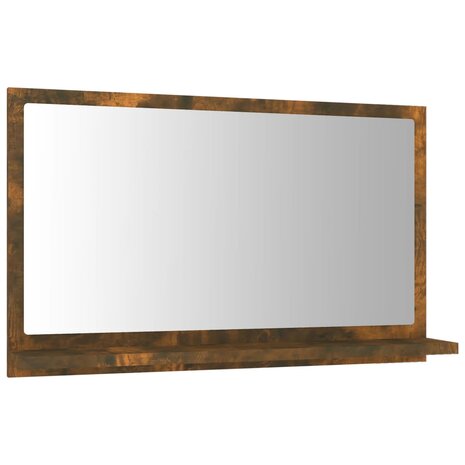 Badkamerspiegel 60x10,5x37 cm bewerkt hout gerookt eikenkleurig 2