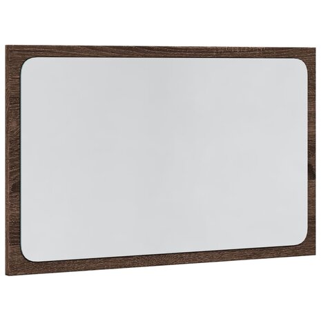 Badkamerspiegel met LED 60x8,5x38 cm bewerkt hout bruin eiken 3