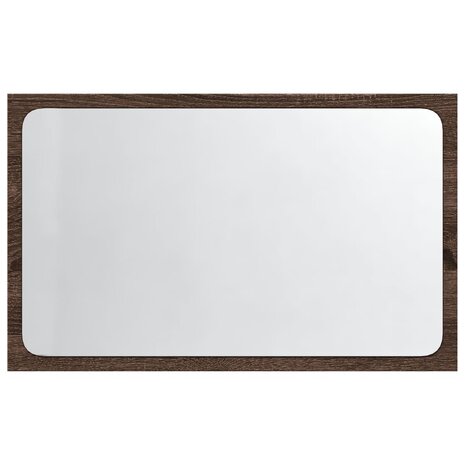 Badkamerspiegel met LED 60x8,5x38 cm bewerkt hout bruin eiken 6