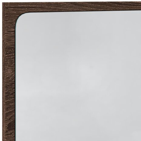 Badkamerspiegel met LED 60x8,5x38 cm bewerkt hout bruin eiken 9