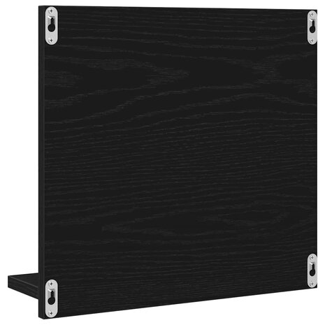 Badkamerspiegel Zwart Eiken 40x10,5x37 cm Bewerkt Hout 7