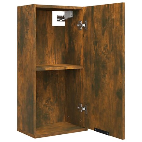 Badkamerkast wandgemonteerd 32x20x67 cm gerookt eikenkleurig 8