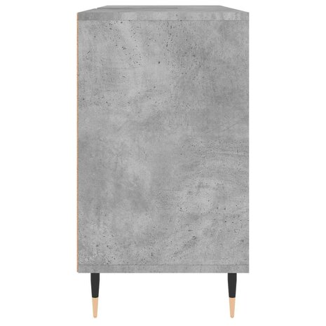 Badkamerkast 80x33x60 cm bewerkt hout betongrijs 7