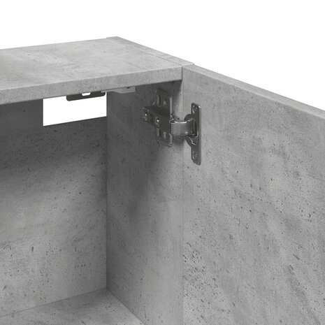 Badkamerkast wandgemonteerd 32x20x67 cm betongrijs 8