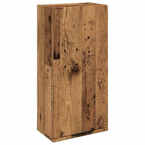 Badkamerkast wandgemonteerd 32x20x67 cm oud houtkleurig 2