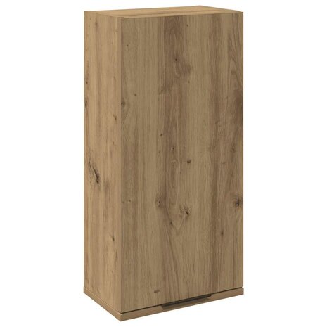 Badkamerkast wandgemonteerd 32x20x67 cm artisanaal eikenkleur 2