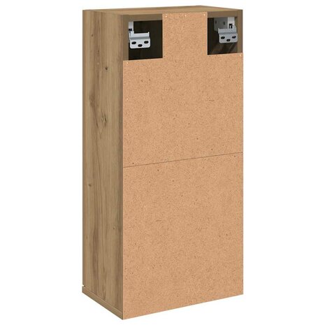 Badkamerkast wandgemonteerd 32x20x67 cm artisanaal eikenkleur 6