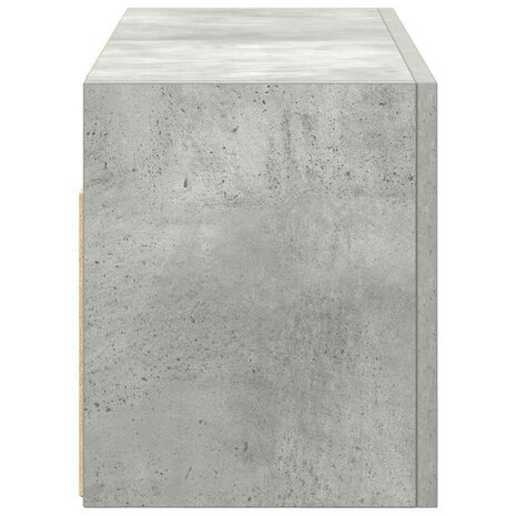 Badkamerwandkast 60x25x30 cm bewerkt hout betongrijs 7