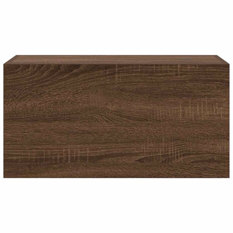 Badkamerwandkast 60x25x30 cm bewerkt hout bruin eikenkleur 6