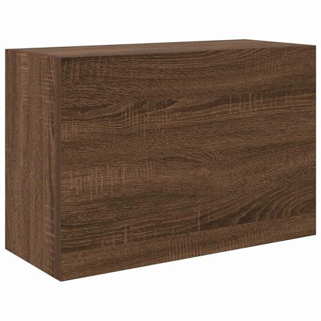 Badkamerwandkast 60x25x40 cm bewerkt hout bruin eikenkleur 2