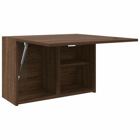 Badkamerwandkast 60x25x40 cm bewerkt hout bruin eikenkleur 5