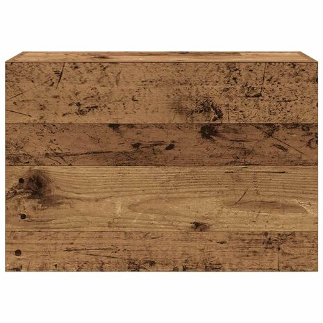 Badkamerwandkast 60x25x40 cm bewerkt hout oud houtkleurig 6