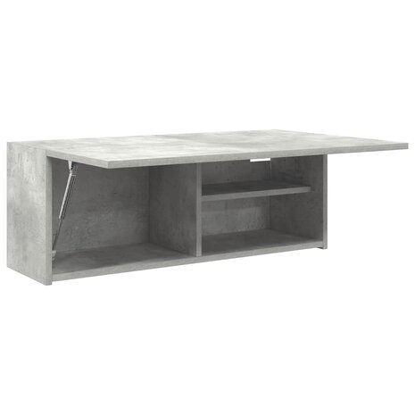 Badkamerwandkast 80x25x30 cm bewerkt hout betongrijs 5
