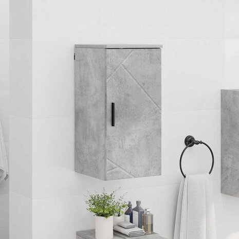 Badkamerkast Betongrijs 30 x 31.5 x 61 cm Bewerkt hout 4