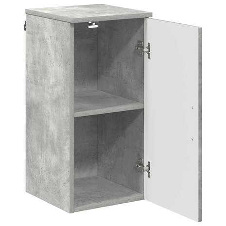 Badkamerkast Betongrijs 30 x 31.5 x 61 cm Bewerkt hout 5