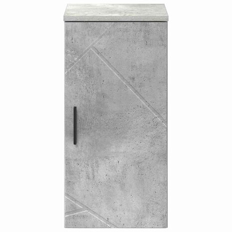 Badkamerkast Betongrijs 30 x 31.5 x 61 cm Bewerkt hout 6