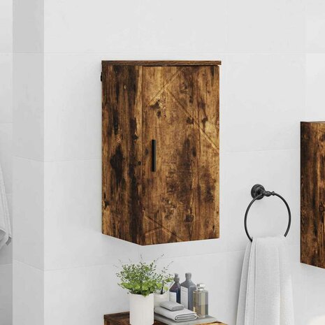 Badkamerkast Gerookt eiken 30 x 31.5 x 61 cm Bewerkt hout 4