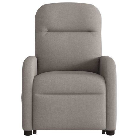Sta-op-massagestoel verstelbaar stof taupe 5