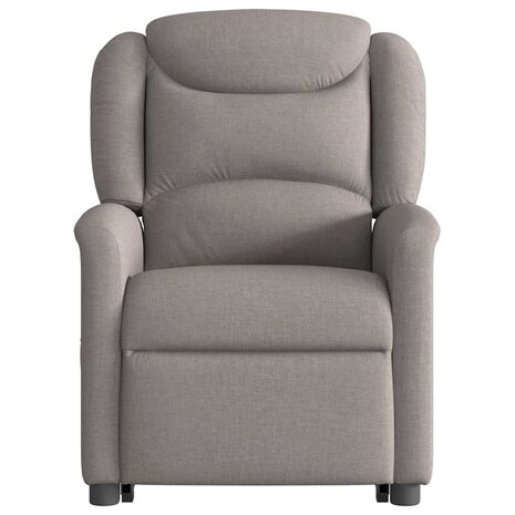 Sta-op-massagestoel verstelbaar stof taupe 5