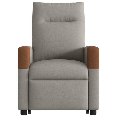 Sta-op-massagestoel verstelbaar stof taupe 5