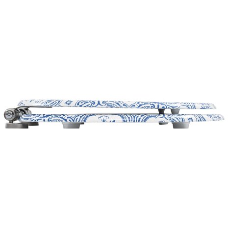 Toiletbrillen 2 st met soft-close deksels MDF porseleinontwerp 5