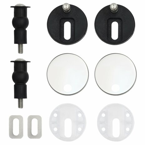 Toiletbrillen met soft-close deksel 2 st diepzee MDF 8