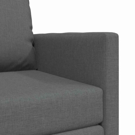 Vloerslaapbank met kussen Donkergrijs 74 x 77 x 81 cm Stof 8
