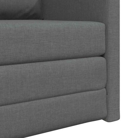 Vloerslaapbank met kussen Donkergrijs 74 x 77 x 81 cm Stof 9