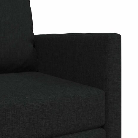 Vloerslaapbank met kussen Zwart 74 x 77 x 81 cm Stof 8