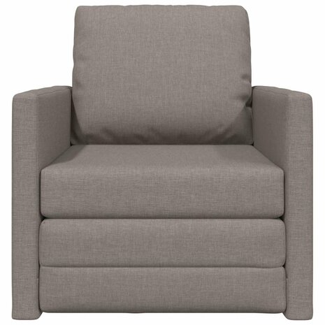 Vloerslaapbank met kussen Taupe 74 x 77 x 81 cm Stof 5