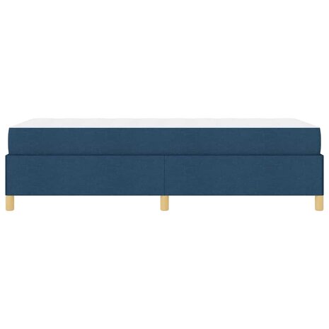 Boxspring bed met matras Blauw en Bruin en Wit 80 x 200 cm Stof 8