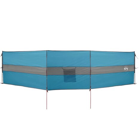 Windscherm camping waterdicht 490x123 cm blauw 4