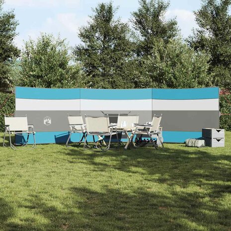 Windscherm camping waterdicht 508x130 cm blauw 3