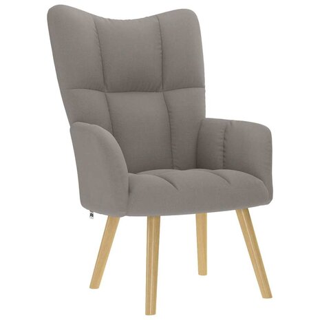 Relaxstoel stof taupe 1