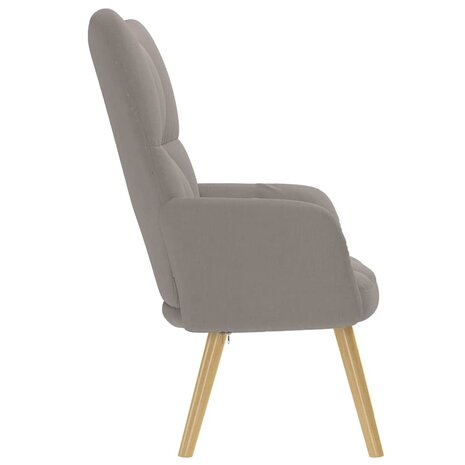 Relaxstoel stof taupe 4