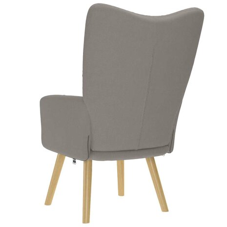 Relaxstoel stof taupe 5