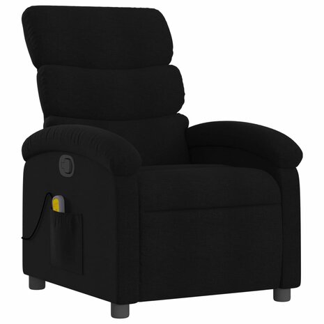 Massagestoel met zwarte stof 3