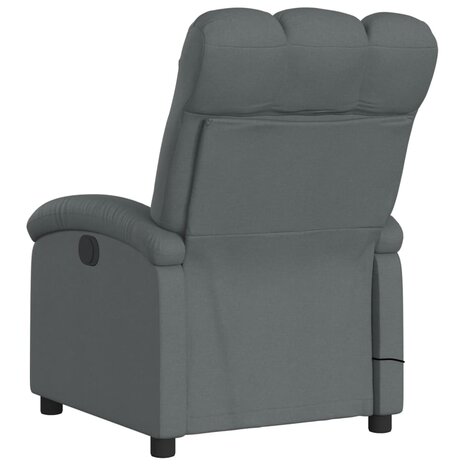 Massagestoel in donkergrijze stof 6