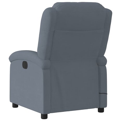 Massagestoel in donkergrijs fluweel 4