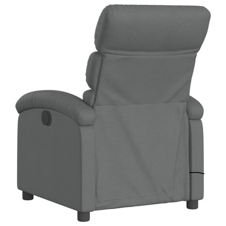 Massagestoel in donkergrijze stof 6