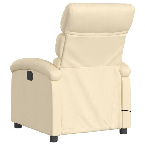 Massagestoel met crèmekleurige stof 6