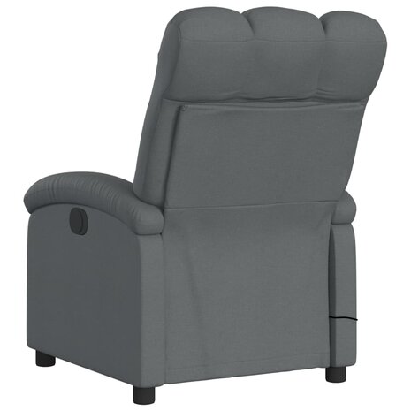 Massagestoel in donkergrijze stof 6