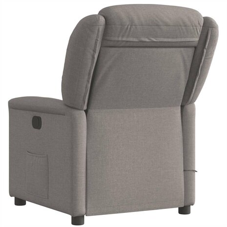 Massagestoel verstelbaar stof taupe 5